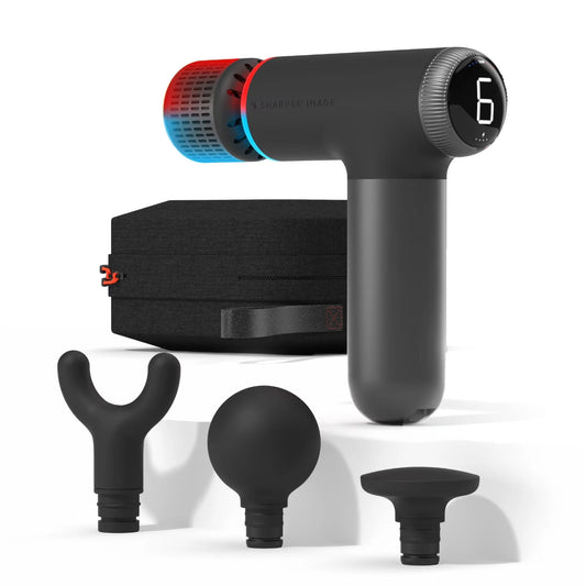 Sharper Image Powerboost Pro+ Hot Cold Percussion Massager 6 Speed 4 Heads - PREMA TIME